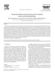 Nanoscale femtosecond spectroscopy for material science and ...