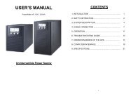 USER'S MANUAL - PowerWalker UPS