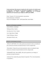 Listado provisional - Cibersam