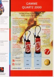 Fiche technique extincteur quartz PDF - Enflamstop