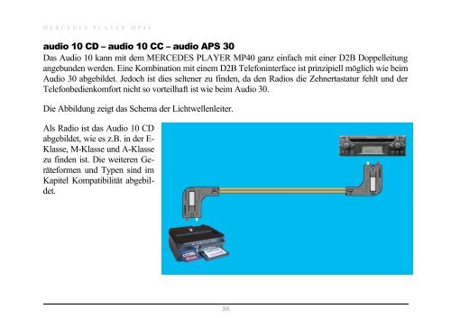 Vollständige Betriebsanleitung des Mercedes Player MP40