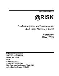 RISK für Microsoft Excel - Palisade Corporation