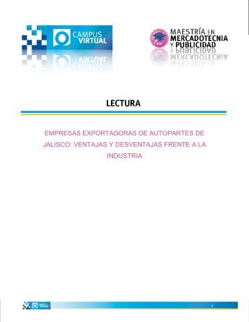 empresas exportadoras de autopartes de jalisco: ventajas y ...