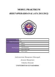 modul praktikum riset operasioanal (ata 2011/2012) - iLab ...