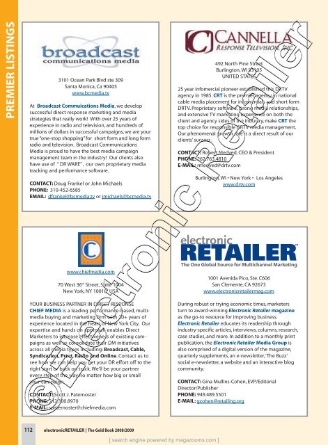 Electronic Retailer Buyers' Guide and Resource ... - Magazooms