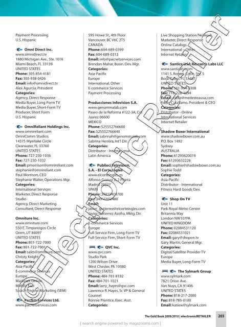 Electronic Retailer Buyers' Guide and Resource ... - Magazooms