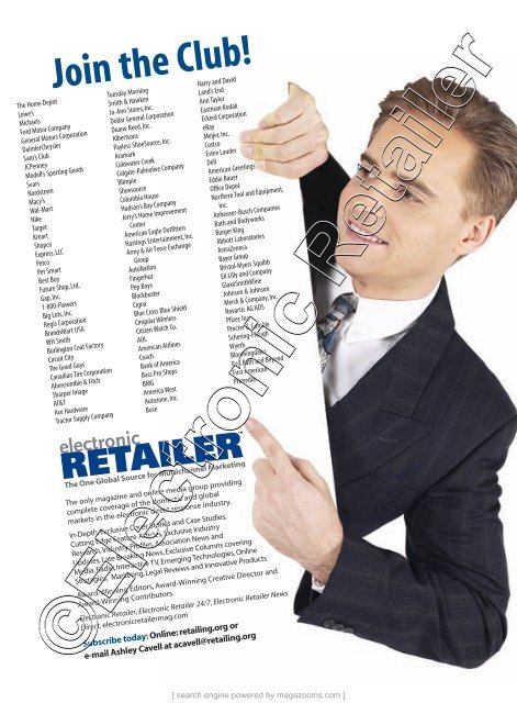 Electronic Retailer Buyers' Guide and Resource ... - Magazooms