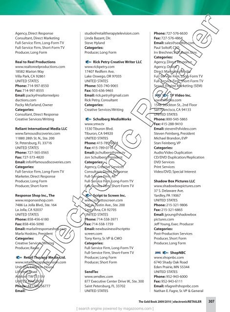 Electronic Retailer Buyers' Guide and Resource ... - Magazooms