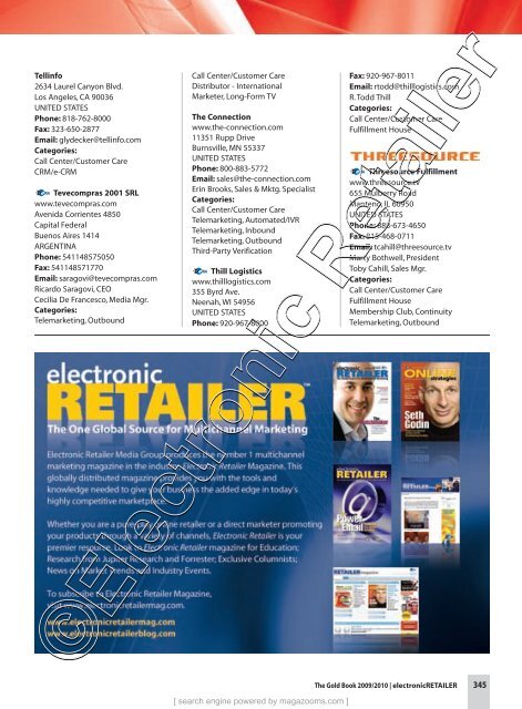 Electronic Retailer Buyers' Guide and Resource ... - Magazooms