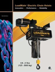 LoadMate Electric Chain Hoists