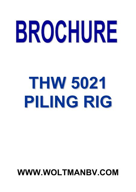 THW 5021 pile driver - AGD Equipment