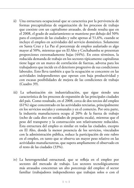 SituaciÃ³n del Empleo en tiempos de cambio - Cedla