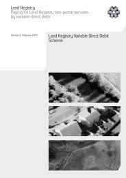 Land Registry Paying for Land Registry non-portal services by ...