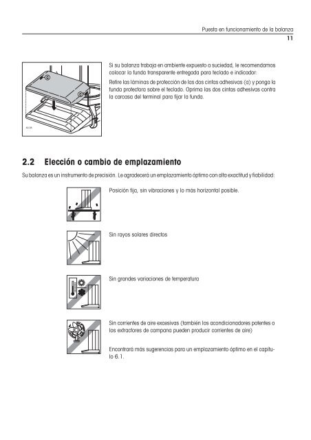 Instrucciones de manejo Balanzas AG - METTLER TOLEDO