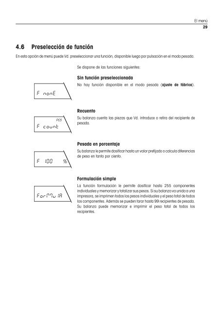 Instrucciones de manejo Balanzas AG - METTLER TOLEDO