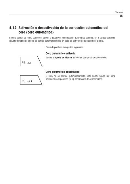 Instrucciones de manejo Balanzas AG - METTLER TOLEDO