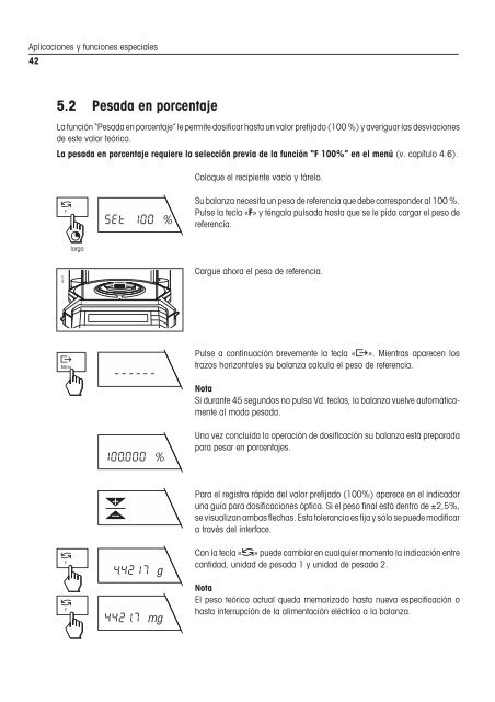 Instrucciones de manejo Balanzas AG - METTLER TOLEDO