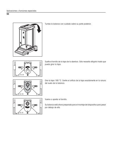 Instrucciones de manejo Balanzas AG - METTLER TOLEDO