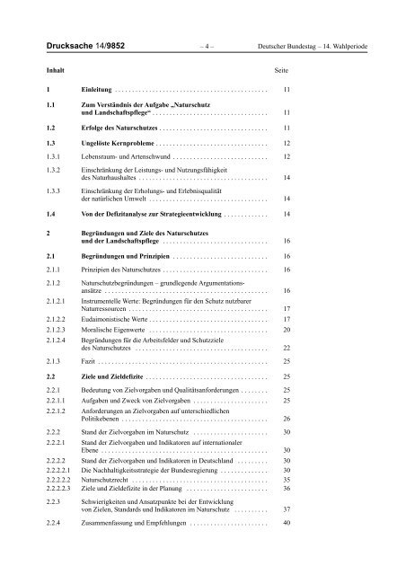 Für eine Stärkung und Neuorientierung des Naturschutzes