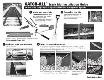 Catch-all install.qxd - Rail Friction Management