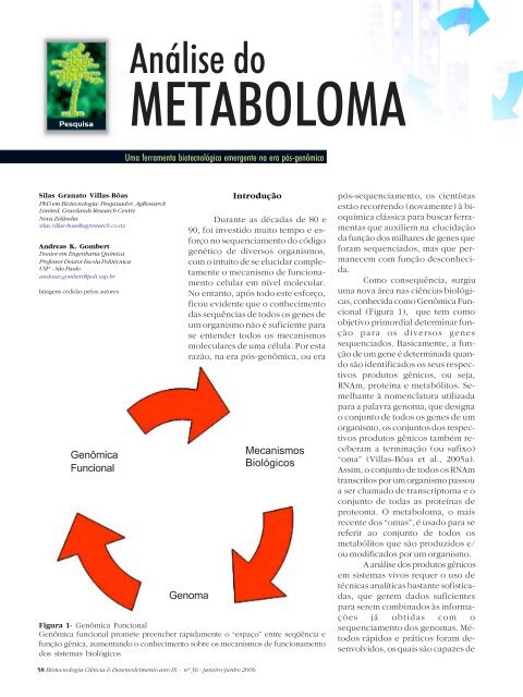 Metaboloma - Biotecnologia