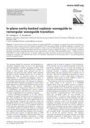 In-plane cavity-backed coplanar waveguide to rectangular ...