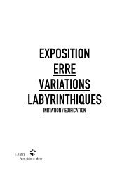 exposition erre variations labyrinthiques - Centre Pompidou Metz