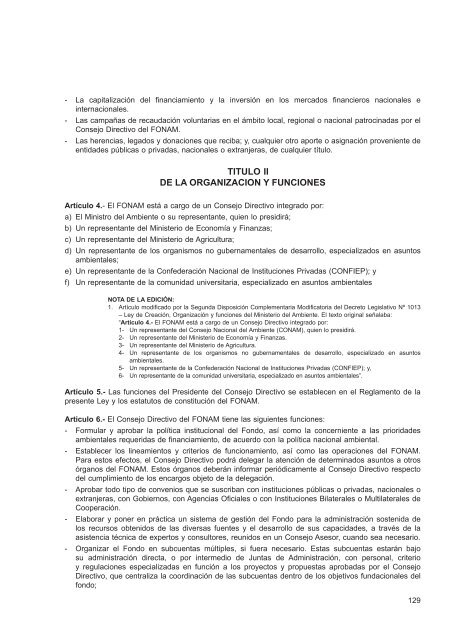 Compendio de la legislación ambiental peruana - CDAM - Ministerio ...