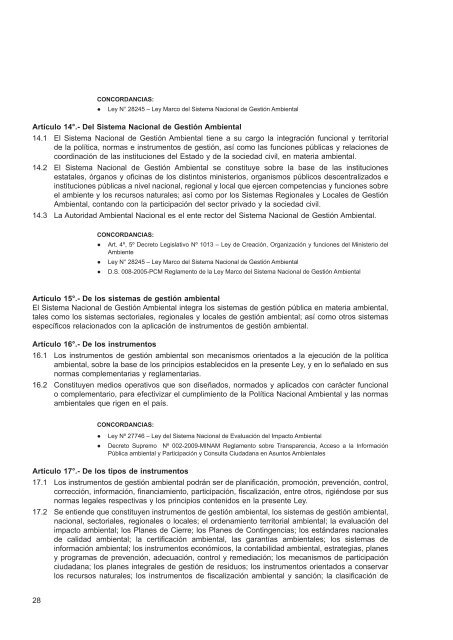 Compendio de la legislación ambiental peruana - CDAM - Ministerio ...