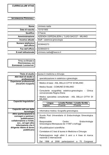 ciminera - Ospedale Luigi Sacco