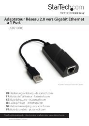 Adaptateur RÃƒÂ©seau 2.0 vers Gigabit Ethernet ÃƒÂ  1 Port - StarTech.com