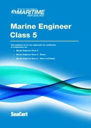 Marine engineer (class 5) - Maritime New Zealand