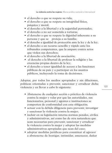 La Violencia contra las Mujeres. Marco jurÃ­dico nacional e ...