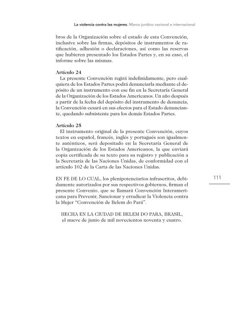 La Violencia contra las Mujeres. Marco jurÃ­dico nacional e ...