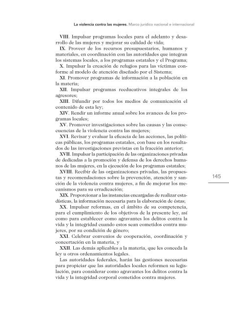 La Violencia contra las Mujeres. Marco jurÃ­dico nacional e ...