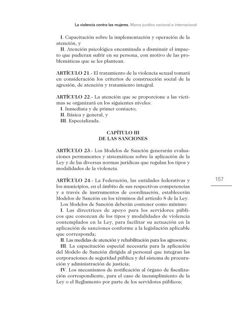 La Violencia contra las Mujeres. Marco jurÃ­dico nacional e ...