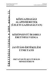 javítási-értékelési útmutató