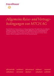 Allgemeine Reise- und Vertrags- bedingungen von MTCH AG