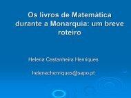 Os livros de Matemática durante a Monarquia: um breve roteiro (pdf)