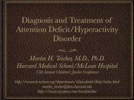 Diagnosis and Treatment of Attention Deficit ... - McLean Hospital