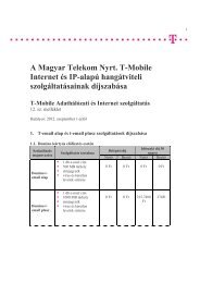 12. mellÃ©klet - T-Mobile