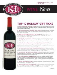 December 2010 K L Wine Merchants