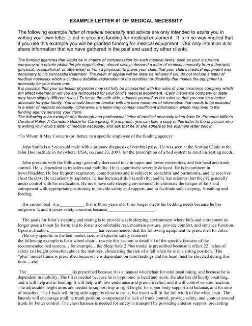 Letter Of Medical Necessity For Wheelchair Example Webcas