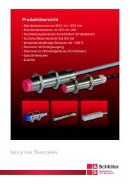 A S SchlÃ¼ter - SchlÃ¼ter Automation und Sensorik GmbH