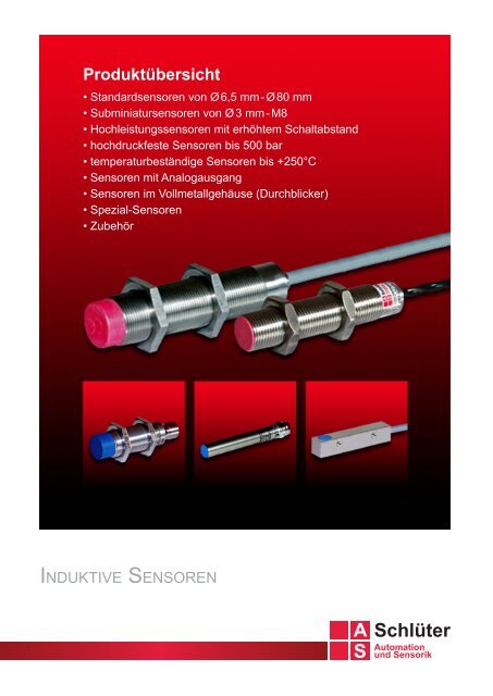 A S SchlÃ¼ter - SchlÃ¼ter Automation und Sensorik GmbH