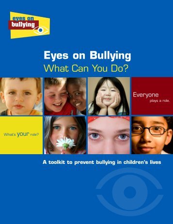Eyes on Bullying What Can You Do?