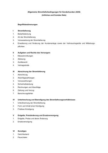 Allgemeine Stromlieferbedingungen für ... - SK Baiersdorf