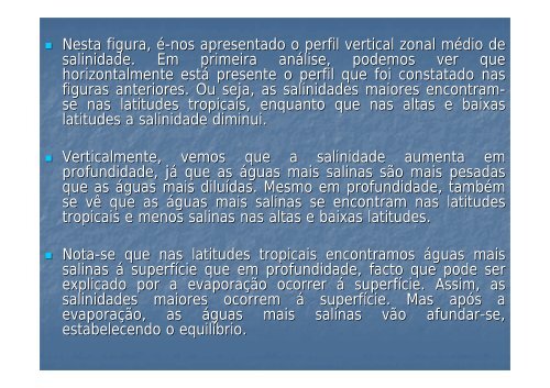 Salinidade - Torre: Tempo e Clima - Universidade de Aveiro