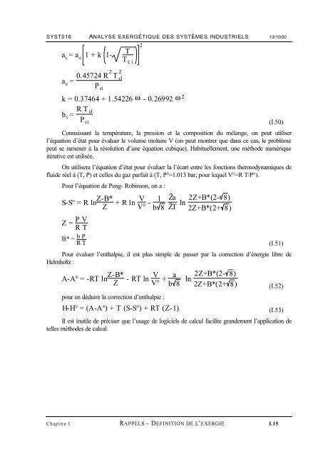 analyse exergetique des systemes industriels - LASSC - Université ...