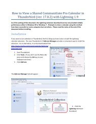 Using and Sharing a CommuniGate Calendar with ... - JAARS